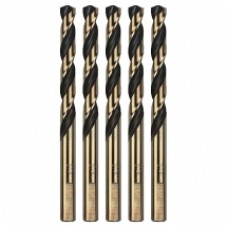 Makita  P-60866-5 - Set burghie metal, HSS-G, 9.5  mm, tija cilindrica, 5  bucati