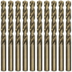 Makita  P-61553-10 - Set burghie metal, HSS-CO, 4.5  mm, tija cilindrica, 10  bucati