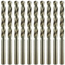 Makita  P-62240-10 - Set burghie metal, HSS-G, 1  mm, tija cilindrica, 10  bucati