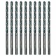 Makita  P-62614-10 - Set burghie metal, HSS-G, 7  mm, tija cilindrica, 10  bucati
