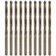 Makita  P-62810-10 - Set burghie metal, HSS-CO, 4.5  mm, tija cilindrica, 10  bucati
