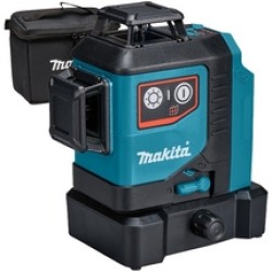 Makita  SK700D - Nivela laser cu linii, 25 m, +/-0.2 mm/m, 1 linii laser, fascicul rosu, proiectie 360 grade, receptor, suport perete, geanta textila
