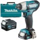 Makita  TW141DSME - Masina de insurubat cu impact cu 2 acumulatori, Li-Ion, 12 V, 4 Ah, patrat 1/2 inch, 145 Nm, M8-M16, valiza plastic