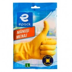 
                                        Manusi menaj Epack N2262V, latex, marimea L, galben, 1 pereche                                    