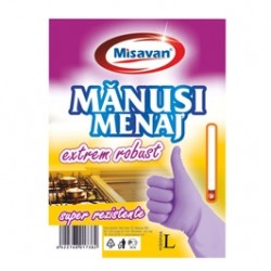 
                                        Manusi menaj Misavan Extrem Robust, marimea L, latex, mov                                    