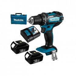 Masina gaurit si insurubat cu percutie cu 2 acumulatori 18V 3.0Ah DHP482RFE Makita