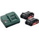 Metabo  685161000 - Set 2 acumulatori si incarcator, Li-Ion, 18 V, 2 Ah