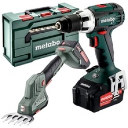 Metabo  BS 18 L + SGS 18 LTX Q - Masina de gaurit si insurubat cu 2 acumulatori, Li-Ion, 18 V, 2 Ah, 50 Nm + Masina de tuns gard viu, 20 cm, valiza speciala