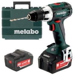 Metabo  BS18LT - Masina de gaurit si insurubat cu 2 acumulatori, Li-Ion, 18 V, 4 Ah, 60 Nm, valiza plastic
