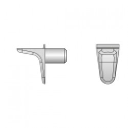  MINI-SUPORT DE RAFT CU UN STIFT Ø5 MM, ZAMAC, NICHELAT