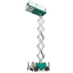 Nacela foarfeca IT 11180 D-DE pentru interior/exterior, inaltime de lucru 12.2 m, sarcina 500 kg, 4.0 kW, 2 motoare electric si diesel