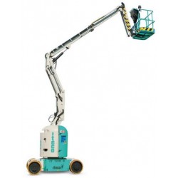 Nacela telescopica IT 100 E pentru interior si exterior, Inaltime de lucru 12.20 m. Inaltime platforma 10.20 m. Sarcina maxima 220 kg 