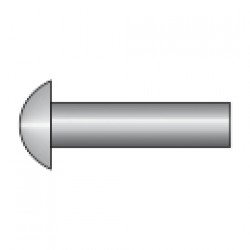  NIT CU CAP SEMIROTUND DIN 660, INOX A2