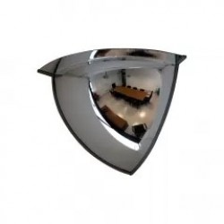 Oglindă acrilică de interior, diametru 60 cm, sfert cerc, vizibilitate 90 grade
