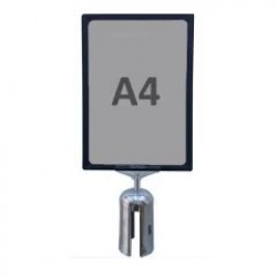 Panou A4 din plastic pentru stâlpi de ghidare cu bandă retractabilă (YB01, YB02, YB03)