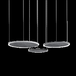 PANOU ACUSTIC LED RING 63W 4000K D1150mm ALB