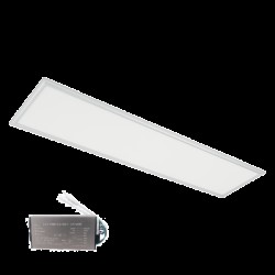 PANOU LED 48W 4000K 295x1195mm RAMA ALBA+KIT EMERGENTA