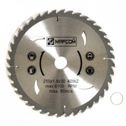 Panza circulara placata 210 x 1.4 x 30 mm 40Z MAF