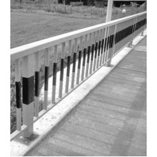 Parapet pietonal din teava rectangulara l=2000 mm