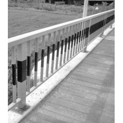 Parapet pietonal din teava rectangulara l=2000 mm