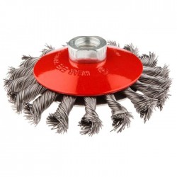 Perie sarma semicupa cu fir rasucit 100 mm INOX 57H589TOP