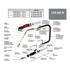 Piese componente pentru pistolet MIG/MAG LGS-505W