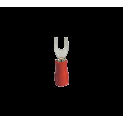 PINI TERMINALI IZOLATI TIP FURCA ROSII SVS 1.25-4 (100 bucati/set)