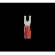 PINI TERMINALI IZOLATI TIP FURCA ROSII SVS 1.25-4 (100 bucati/set)