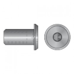  PIULITA CONECTOR CU CAP PLAT, OTEL, ZINCAT