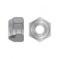  PIULITA HEXAGONALA INALTA CU AUTOBLOCARE DIN 985, OTEL GR.6, ZINCAT