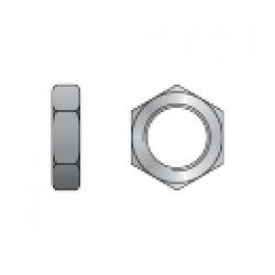  PIULITA HEXAGONALA JOASA DIN 936, OTEL GR.10, ZINCAT