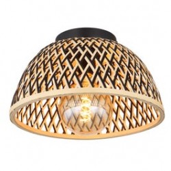 
                                        Plafoniera Colly 15767D, 1 x E27, bambus, negru mat, clasica                                    