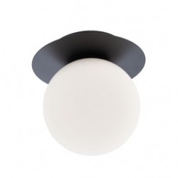 
                                        Plafoniera Haiku 01-3129, 1 x E14, negru + alb, moderna                                    