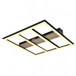 
                                        Plafoniera LED Froomy 67291-30, 30W, 2250lm, lumina calda, aspect lemn, neagra, moderna                                    