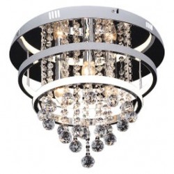 
                                        Plafoniera LED Pallas 2237, 3 x E14, 32W, 2030lm, crom, D400 mm, clasica                                    