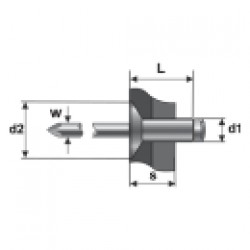  POP-NITURI CAP TESIT 120, OTEL/OTEL