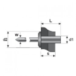  POP-NITURI ETANSE CAP BOMBAT, CUPRU/OTEL