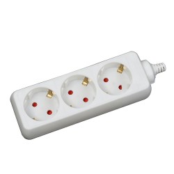 Prelungitor 1.5m 3 prize, alb,  Inlet