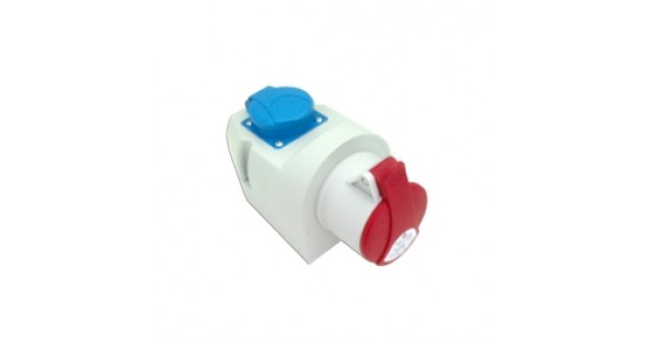 Presa da parete combinata 16 A/5 pin, 1 x 230 V Schuko | WhichOne
