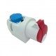 Priza combinata aparenta schuko 16A, 230V + industriala trifazica 5 x 32A, 400V, Sez 34-380, IP44