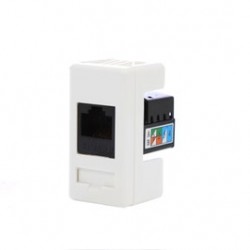 Priza internet System GW20271, RJ45 cat. 5E, incastrata, modulara - 1 m, alba