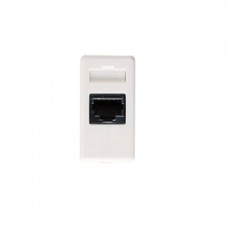 Priza telefon System GW20251, RJ11, incastrata, modulara - 1 m, alba