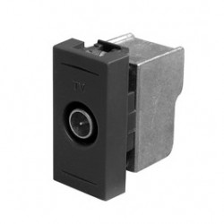 Priza TV capat Esperia 300535 N, modulara - 1 m, neagra