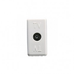 Priza TV directa System GW20228, 0Db, modulara - 1 m, alba