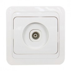 Priza TV Eco Comtec MF0012-06045, rama inclusa, alba Priza TV Eco Comtec MF0012-06045, rama inclusa, alba