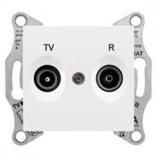Priza TV / R intermediara Sedna SDN3301821, alba