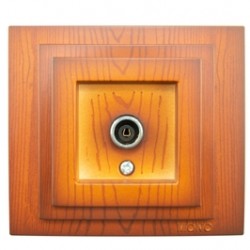 Priza TV / satelit Larissa capat 8 - 20DB, rama inclusa, cires