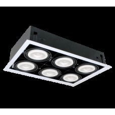 PROIECTOR CU LED QUAD612 12W 6XE27 4000K GRI INCHIS