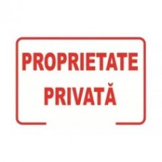 Proprietate privată, semn din plastic, 20x30cm
