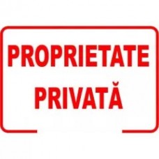 Proprietate privată, semn din plastic, 30x40cm